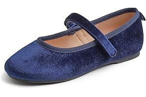Feversole Girls Cute Dress,Ragazze Mary Jane Strap Scarpe Basse Ballerine da Principessa Scarpe da Scuola Piatte