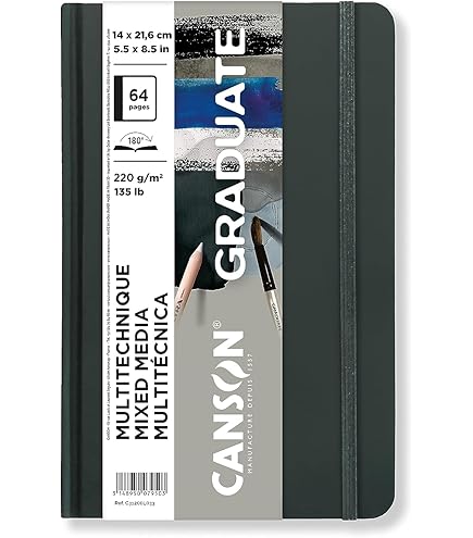 CANSON Graduate Hardbound Manga Book, 200gsm 21.6 X 27.9cm, Smooth Paper, 40 White Sheets, For Artist Students - View #8