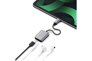 SATECHI Adattatore Audio USB-C PD - Jack Per Cuffie Da 3,5mm e Ricarica PD 3.0 - Per M2/M1 iPad Pro, M1 iPad Air, iPad Di Decima Generazione Del 2022, iPad Pro Del 2021, iPad Mini Del 2021 Ed Altri