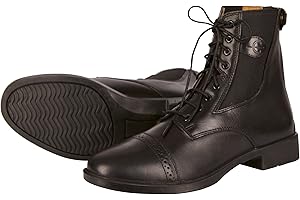 Covalliero Monaco Bottillons d'Équitation en Cuir Lisse Noir Taille 40