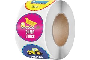 DETONTSAI BJ-SHOP Adesivi Veicoli per Bambini 500 Pezzi di Adesivi Autoadesivi per i Regali di Compleanno dei Bambini in Regalo per Insegnanti di Scuola