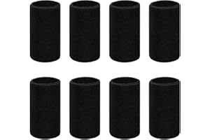 CUINIUNAID 8 Stück Schweißband Handgelenk Schweißbänder Handgelenk Elastische Schweissband Fitness-Schweißbänder Absorbierende Schweißband Sport Wristbands für Tennis Basketball Fußball Laufen