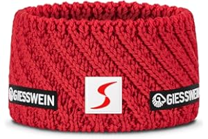 Giesswein ÖSV Headband Zugspitze - Ski Austria Merino Stirnband, Damen & Herren Ohrenwärmer aus Merinowolle, Warm gefütterte Ohrenschützer, Unisex Kopfband