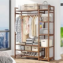 Appendiabiti Con Ruote, Attaccapanni A Doppia Asta Regolabile In Altezza Per Camera Da Letto 80x43x160 Cm Nero 81116113 - Foto 6