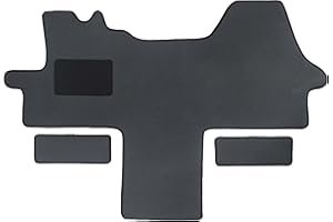 ‎ALPHA-TEX PRODUKTIONS- UND HANDELS GMBH Alpha-Tex Fußmatten-Set für FIAT Ducato, Typ 250 alle Sitzvarianten (Baujahr 2006-2024), Deluxe grau | 1-TLG + 2 Trittstufenmatten | Umrandung grau