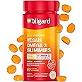 Wellgard Vegan Omega 3 Gummies by Wellgard - Chewable Algae-Derived DHA & ALA, Omega 3 Supplements, Allergen-Free, Natural Flavour, Formulated in UK