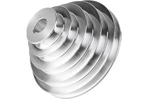 SWAWIS Koło pasowe Pagoda 5 kroków, średnica otworu 20mm, średnica zewnętrzna 54mm-150mm, aluminiowe koło pasowe typu A pasek w kształcie litery V, szerokość taśmy 12.7mm