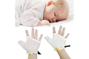 Heyshapeing Thumb Sucking Stop for Kids Chewy Gloves Stop Thumb Sucking Effective Nail Biting Treatment (7Month-10Year) (Large)