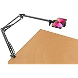 Long Support de trépied pour iPhone Webcam Ring Light, Support à col de Cygne pour téléphone de Bureau, pour Enregistrement v