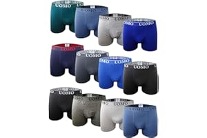 CHANNO Calzoncillos Boxer Suaves, Cómodos y elásticos. Unos de Licra Sin Costuras, y Otros de Algodón con Goma