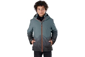 Killtec Ksw 383 Bys Ski Jckt Veste de ski/veste fonctionnelle avec capuche et jupe pare-neige Garçon