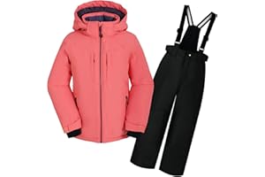 ODYSSEY-REFUGE OLIVER Mädchen-Schneeanzug Abnehmbarer Kapuzen-Skianzug Extra Wärme Winteranzug