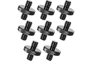 Tucnoeu 8 szt. 1/4" męski tripod Screw śruba do kamery / statywu/głowicy kulowej/statywu świetlnego