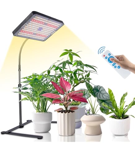Pflanzenleuchte Led Vollspektrum Tageslicht Pflanzenlampe LED Vollspektrum, Pflanzenlicht Mit Ständer 78 Led Grow Lampe Cannabis