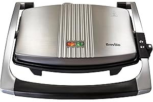 Breville VST025X - Sandwichera tipo Panini, tamaño mediano, 1000 W