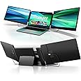 Teamgee 14" Portable Laptop Screen Extender, 1080P FHD IPS Triple Portable Monitor for Laptop, Dual Screen Monitor for PC Mac Windows Chrome