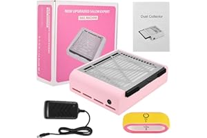 MusyVocay Aspirapolvere professionale per unghie, con filtro (facile da pulire, riutilizzabile), aspirazione della polvere per unghie per uso personale, salone di unghie, salone