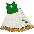 Silstory Onam Traditional Kerala Set Kasavu dress for Baby Girl's, Kids, Girls and Teens - Pattu Pavada Silk & Traditional Classic Lehenga Choli 0-14 years