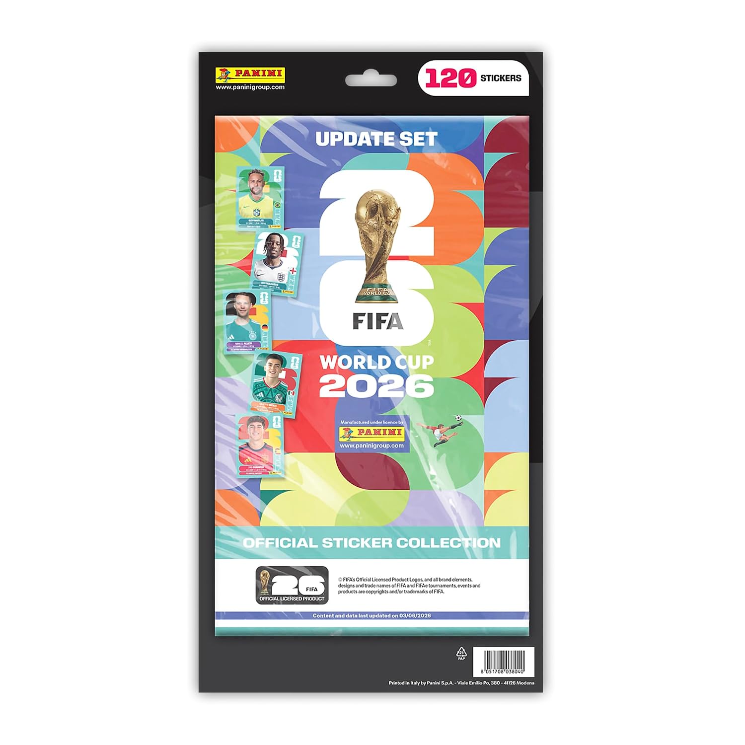 Juego de actualización de la colección de calcomanías de la Copa Mundial de la FIFA 2026