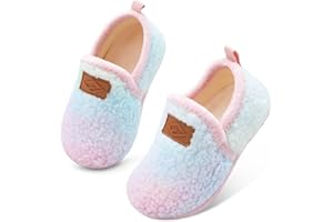 JIASUQI Toddler Slippers Boys Girls Slip on House Shoes Lightweight Baby Sock Shoes Outdoor Kid Walking Shoes