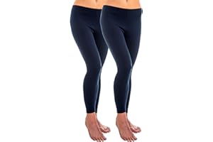 HERMKO 1720 Legginsy damskie ze 100% bawełny ekologicznej, 2 sztuki