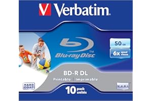 Verbatim Blu-Ray BD-R DL 50 GB 6 Disco Blu-ray Registrabile, 10 Pezzi