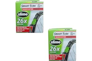 Slime Smart Tube Self Healing 26" x 1.75-2.125 Schrader Inner Tubes (Pack of 2)