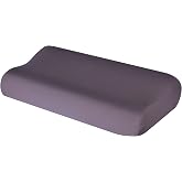 Theonoi Neck Pillow Cover, Neck Pillow, Sanitary Pillow, Cotton, for Sizes 35 x 60 to 45 x 75 cm (Dark Grey 104)