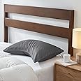 Sidney Sleep Curved Pillow Covers - Full Length Zipper Closure - Premium Soft Brushed Microfiber - Fade and Shrink Resistant - 20 x 30 Inches - Fits Curved Side Sleeping Pillows (Queen, Grey)