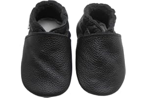 Bemesu Lauflernschuhe Baby Krabbelschuhe Lederpuschen Baby Schuhe First Walking Shoe Leather Slippers 0-24 Monate Altes EU 18-24