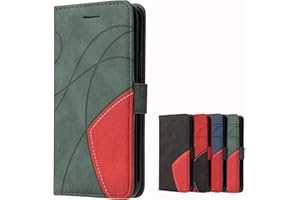 xinyunew Funda para OPPO Realme 8/ Realme 8 Pro,Cartera OPPO Realme 8/ Realme 8 Pro Funda,Lujo PU Cuero Billetera Carcasa con Acollador Magnético Flip Case - Verde