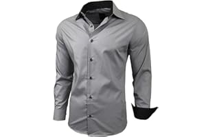 Subliminal Mode Chemise Homme Manches Longues | Coupe Classique | Confortable et Facile à Entretenir | Idéale pour Le Bureau et Sorties Décontractées