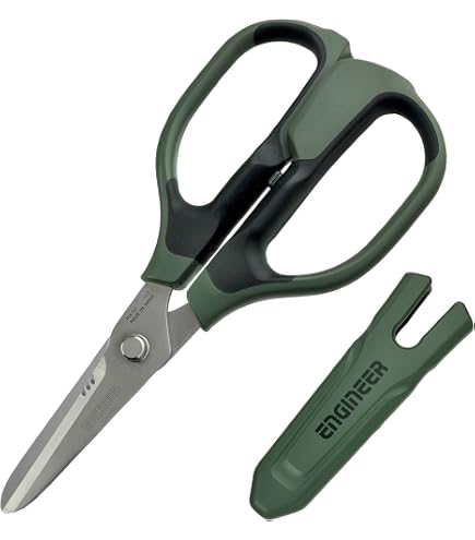 ZAWELIYO Fiber Cleaver Scissors - Anti-Slip ABS Handle, Stainless Steel Blade For Electricians, Telecom Work