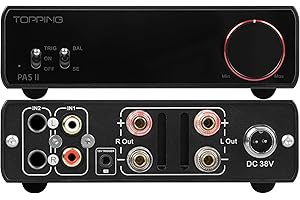KGUSS Topping PA5 II Power Amplifier 100W x 2 Class D Fully Balanced AMP TRS/RCA Input 12V Trigger Stereo Home Audio Amplifier