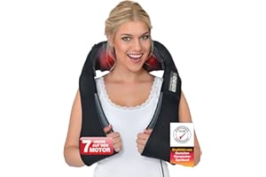 ‎DONNERBERG DONNERBERG® Das Original Nackenmassagegerät mit Wärme 7 Jahre Kraftmotor Garantie Shiatsu Massagegerät für Nacken Schulter Massage Vibration TÜV geprüft