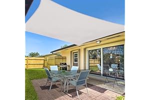 Sunnylaxx 2,5x3m Rectangular Toldo Vela de Sombra, Crema Toldos Exterior Terraza Protección Rayos UV para Exteriores, Pergola, Jardín,Terrazas