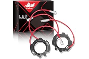 WinPower H7 LED Bombilla Base Soporte Lámpara Clips Adaptador Faro Retenedor Compatible con Golf MK5/Jetta/Golf 5, 2 Piezas