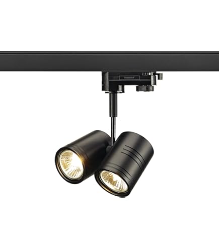 Faretto LED SLV Per Binario Monofase - GU10, 50W, Nero Opaco - Foto 5