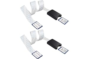 Jopto Lot de 2 câbles d'extension Flexibles de 48 cm pour Carte SD - Adaptateur de Carte mémoire SD - Compatible avec Raspberry Pi GPS, DVD, LED, Appareil Photo Sauvage, SDHC, SDXC