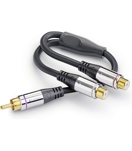 Perel RCA Vrouwelijk Naar Mannelijke 3.5mm Mono Jack