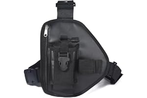 YNIBST Funda Torácico para Radiotransmisor, Bolsa Multifuncional con Correa Ajustable de Nylon, Compatible con Baofeng Motorola Kenwood Midland Radio (Negro)