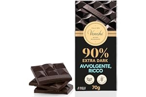 Venchi Tavoletta di Cioccolato Fondente 85% Cuor di Cacao, 100g