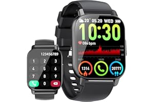 Csasan 2024 Smart Watch for Men Women Answer/Make Calls, 1.85" Touch Screen Smartwatch, Fitness Watch with Step Counter, Heart Rate Sleep Monitor, 112 Sport Modes, IP68 Waterproof Fitness Tracker