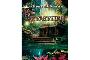 Coloriage adulte monde fantastique: Livre de coloriage féérie et fantasy pour adultes | 50 dessins | Ultra-zen anti-stress | découvrez l'art thérapie grâce à des paysages extraordinaires