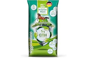 Eggersmann EMH Muesli aux Herbes 20 kg - Muesli pour Chevaux sans Avoine - pour problèmes respiratoires et sensibilité à la poussière - Aliment Naturel pour Chevaux