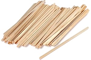 GOBETREE 100 Palettine da Caffè in Legno 14 cm Palettine Usa e Getta, Bastoncini per Mescolare Caffè e Tè, Bastoncini di Legno per Fai da Te