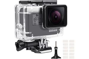 REDTRON Waterproof Housing Case for GoPro Hero 5/6/7, 60M Diving Protective Housing Shell for Gopro Hero 5/6/7 Action Camera, Underwater Waterproof Protective Case