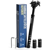 Gefederte Fahrrad-Sattelstütze 27,2 / 30,9 / 31,6 mm für E-Bike und MTB