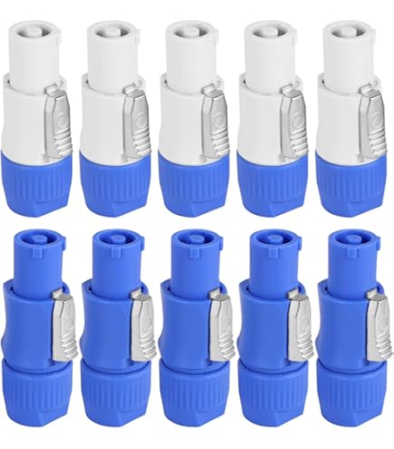 10PZ / Lot Spina Nac3Fca Speakon 3 Pin Connettore Powercon 20a 250 V Ac Di Alimentazione Blu E 87932219