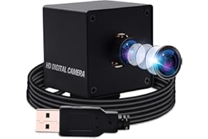 ELP Webcam Haute résolution 4K Caméra USB avec Mise au Point Automatique Objectif sans Distorsion Capteur IMX415 Prise en Charge de 3840x2160@30 fps USB4K02AF-KL100